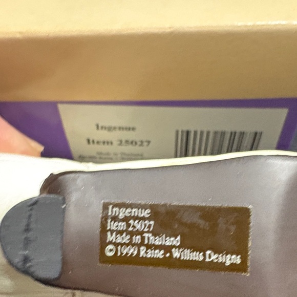 Just The Right Shoe Cream Heeled Boots - Picture 6 of 6